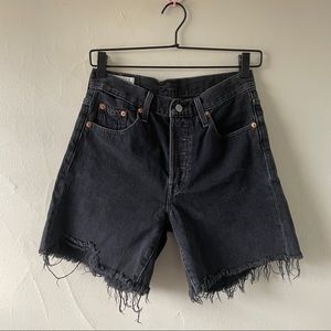 Levi’s 501 Black Cutoff shorts